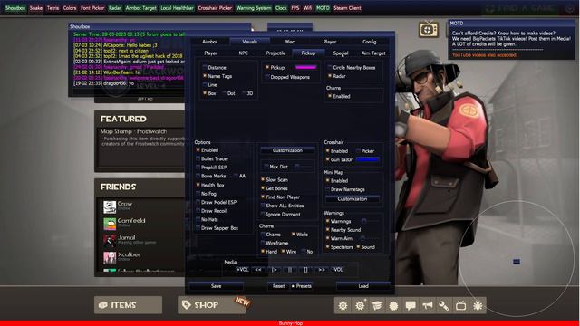 Team Fortress 2 Hack - BigPackets Menu Showcase смотреть онлайн