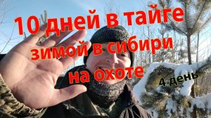 10 дней в тайге зимой на охоте в Сибири 4 день