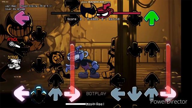 DIE DEMON!!! | Last Reel but (Cuphead and Bendy Sing it!) | FNF cover смотреть онлайн