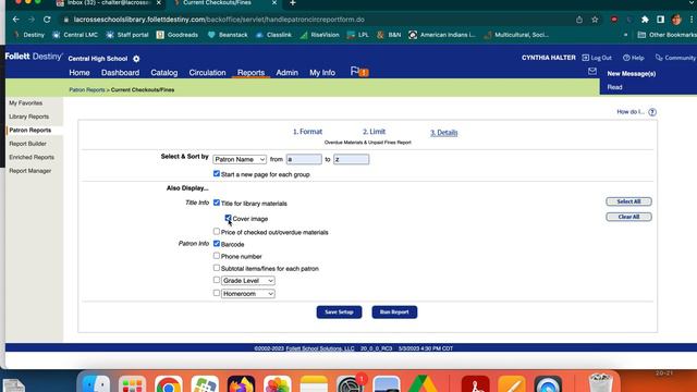 How to run a report for overdues fines in Destiny смотреть онлайн
