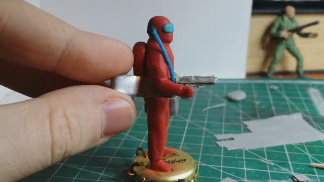 Лепка из пластилина. Лепка Амонг ас фигурки. Лепка пистолета Desert EAGLE #5. смотреть онлайн
