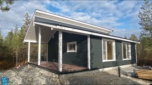 Одноэтажный каркасный дом в Скандинавском стиле