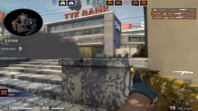 CSGO POV fnatic mezii (26-17) vs Spirit (overpass) @ IEM Dallas 2023 Europe Closed Qualifier смотреть онлайн