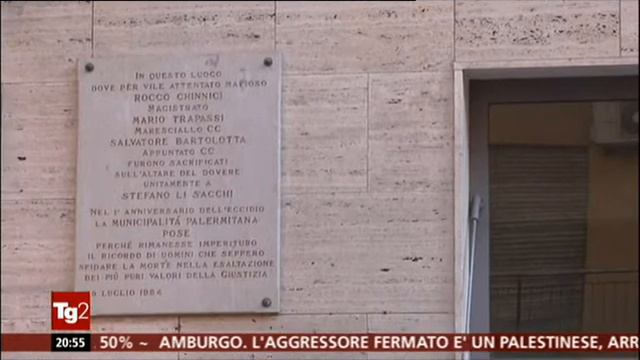 34° anniversario strage Chinnici, il servizio del Tg 2 смотреть онлайн