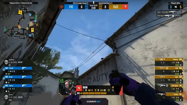 forZe vs FaZe | Map 1 Inferno | ESL Pro League Season 17 смотреть онлайн