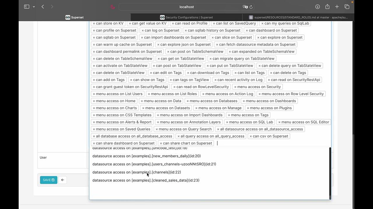 Screencast Superset 7 - Roles & Permissions