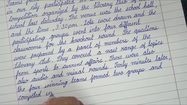 Write a Report on Inter School Quiz Competition || Report Writing|| смотреть онлайн