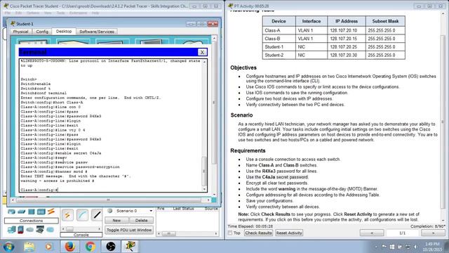 Lab 2.4.1.2 Packet Tracer - Skills Integration Challenge - Walkthrough смотреть онлайн