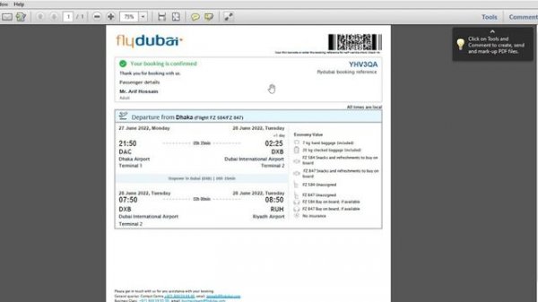 Fly Dubai Ticket checking Online || How to check Booking reference number PNR |air ticket Check in