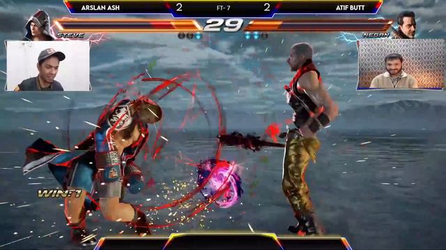 Arslan Ash ( Steve) VS Atif butt ( Negan) | Tekken 7 | Season 4 | смотреть онлайн