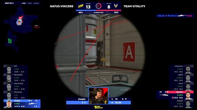 Дуэль S1mple Vs ZywOo