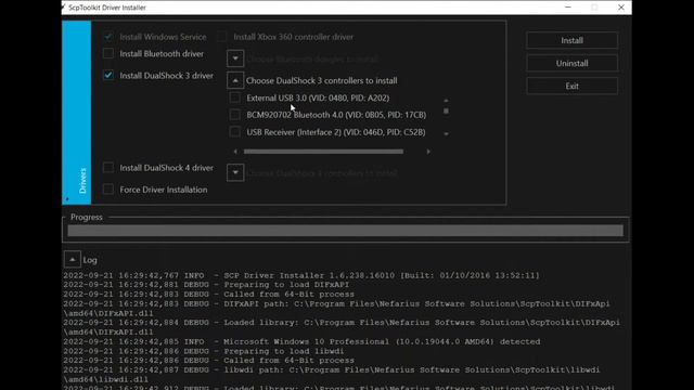 How to use PS3 or PS4 controllers on Windows 10 using SCPTOOLKIT смотреть онлайн