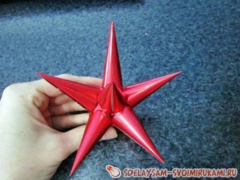 Рождественская звезда из упаковочной бумаги смотреть онлайн