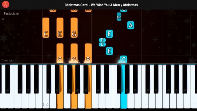 "We Wish You A Merry Christmas" Piano Tutorial - Chords - How To Play - Cover смотреть онлайн