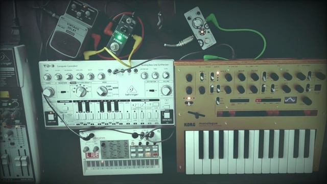 Melodic Acid Jam | Td3 ~ Monologue ~ Volca Sample ~ effect pedals смотреть онлайн