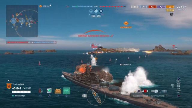 Anhalt - first tests against Tirpitz #wowslegends смотреть онлайн