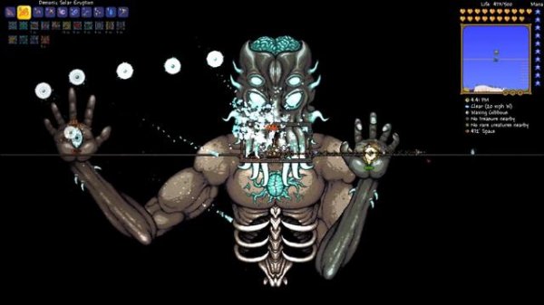 Terraria -- Moon Lord Boss Fight