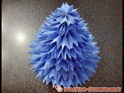 Елка из гофрированной бумаги смотреть онлайн