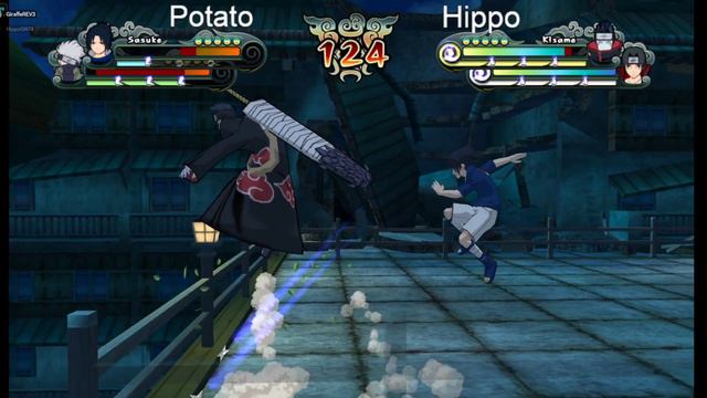 Naruto Clash of Ninja Revolution 2 Two Man Squad 2v2 Netplay #9 Potato vs Hippo смотреть онлайн