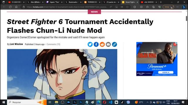 NUDE da CHUN LI vaza em TORNEIO DE STREET FIGHTER 6 gera MEME e REVOLTA na WEB смотреть онлайн