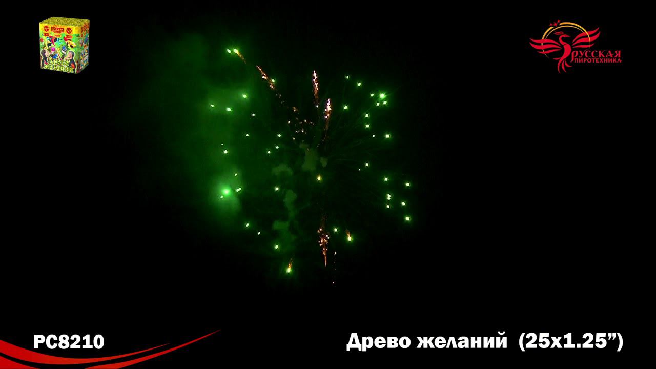 РС8210 Салют "Древо желаний" (1,2"х25) МОДУЛЬ 1/4/1 смотреть онлайн