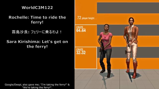 Sara Kirishima's lines from Left 4 Dead: Survivors (C3M1) смотреть онлайн