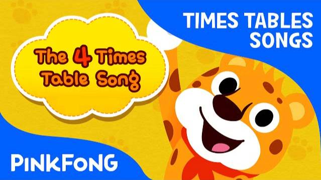 The 4 Times Table Song | Count by 4s | Times Tables Songs | PINKFONG Songs for Children смотреть онлайн