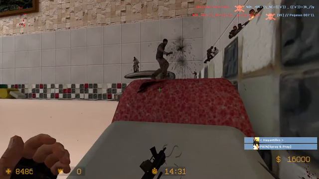 Counter-Strike Zombie Escape Mod, CS Source, Map: ze_bathroom смотреть онлайн
