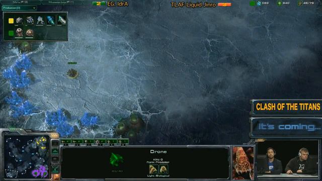 Destiny, Cella and Debo commentating Idra vs. Jinro [Game 6] (Part 1/2) - Starcraft 2 Showmatch смотреть онлайн