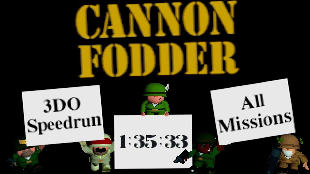 Спидран «Cannon Fodder» на 3DO. «All Missions, Any%» за 1:35:33 [WR] смотреть онлайн