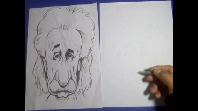 Caricatura de Albert Einstein смотреть онлайн