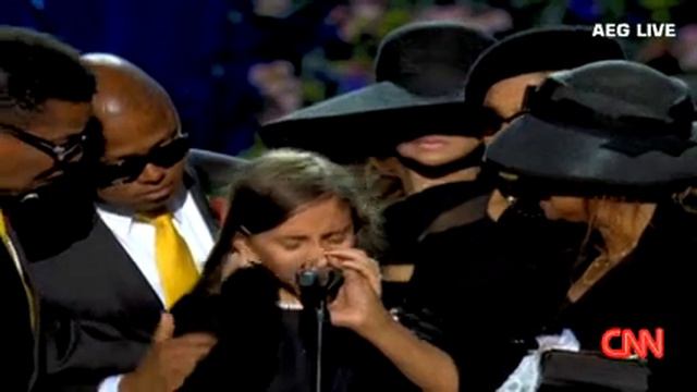 michael jackson LIVE memorial - (Paris Jackson crying) Best father you can ever imagine 07/07/200 смотреть онлайн