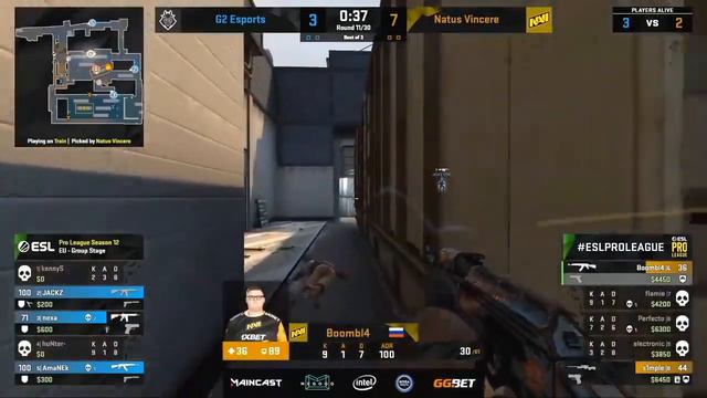 NAVI vs G2: 1 карта трейн: EPL SEASON 12: 19.09.20 смотреть онлайн