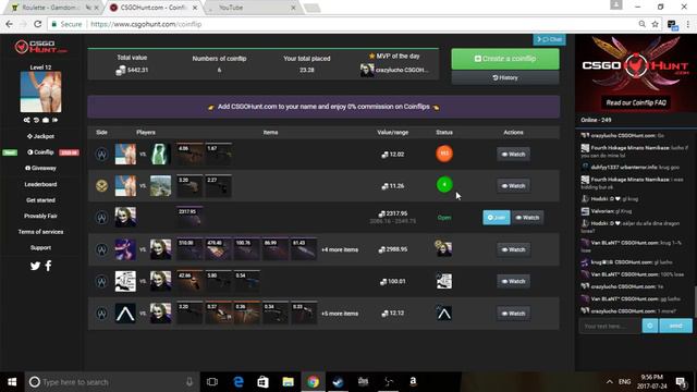 CSGO Gambling Turning nothing to something! смотреть онлайн