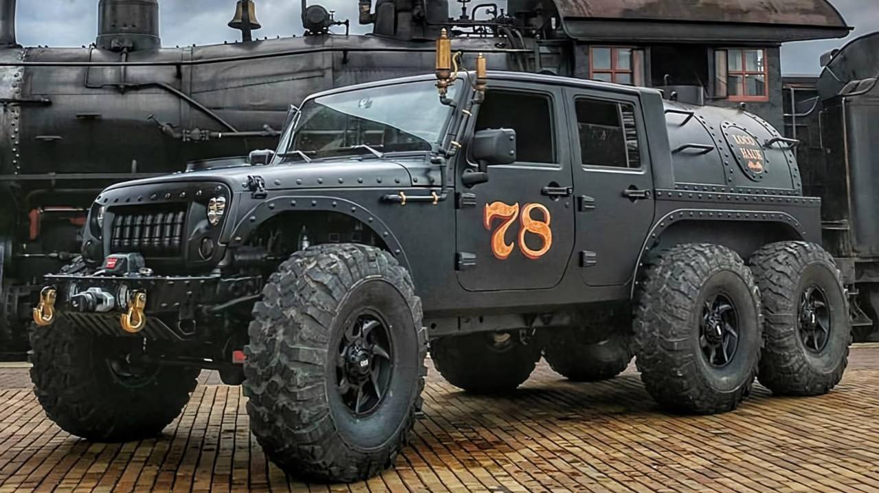 Единственный в своем роде шестиколесный Джип-паровоз Loco Hauk смотреть онлайн