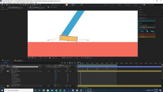 Rubberhose 2 Walk Cycle - After Effects Tutorial смотреть онлайн