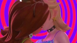 (Reupload) Princess Daisy And Rosalina Kiss