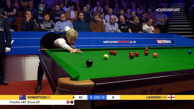 WHAT A MOMENT! Neil Robertson makes maximum 147 break against Jack Lisowski | Eurosport Snooker смотреть онлайн