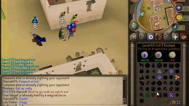 Mr Aaron0 PvP Vid 4 - Pking with NHF смотреть онлайн