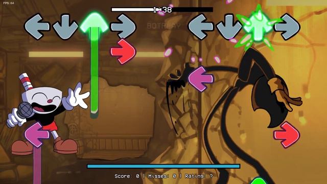 Cuphead Vs Indie Cross Bendy (Last Reel) / The Cuphead Show VS Bendy Ink Machine / FNF New Mod