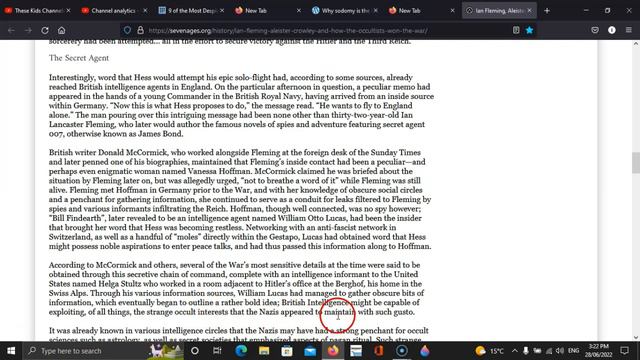 IAN FLEMMING (BOND WRITER 007, ALISTER CROWLEY & HOW THE OCCULTISTS WON THE WAR... смотреть онлайн