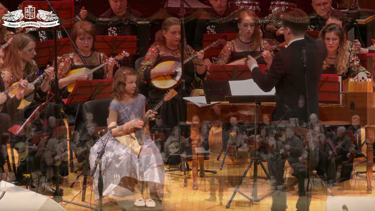 Anastasia Tyurina (10yo) Balalaika A.Tsygankov Concert-symphony For Balalaika And Orchestra.