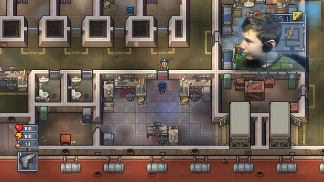 Вертушка и пистолет, что еще нужно для счастья? Прохождение The Escapists 2. смотреть онлайн