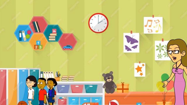 Caillou Gets Grounded: Caillou Battles Barney The Dinosaur And Gets Grounded! (GoAnimate)