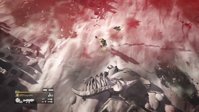HELLDIVERS solo lv6 cyborg snow planet смотреть онлайн