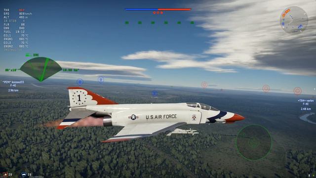 F-4E PHANTOM II | MISSILE THUNDER (War Thunder) смотреть онлайн