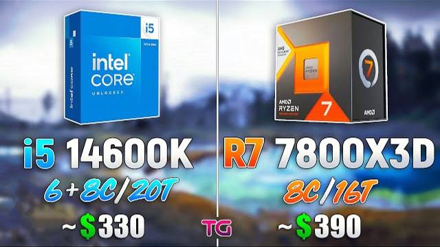 Core i5 14600K vs Ryzen 7 7800X3D - Test in 8 Games смотреть онлайн