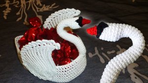 ЛЕБЕДЬ КРЮЧКОМ | Голова амигуруми | ВАЗОЧКА ДЛЯ КОНФЕТ МАСТЕР КЛАСС Часть VI