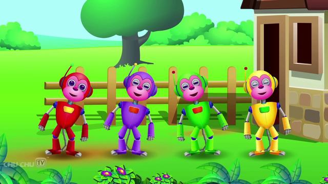 Five Little Monkeys Jumping On The Bed and Many More Popular Nursery Rhymes Collection By ChuChu TV смотреть онлайн