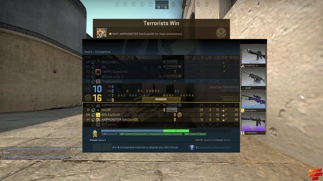 CS GO Competitive | Twitch | Dust II | 1080p30 | No Commentary смотреть онлайн